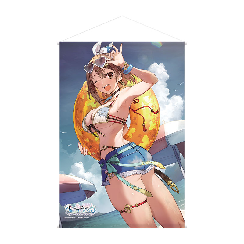 ライザのアトリエ 5周年記念 ライザのアトリエ３ B2ダブルスエードタペストリー -サマービーチ-