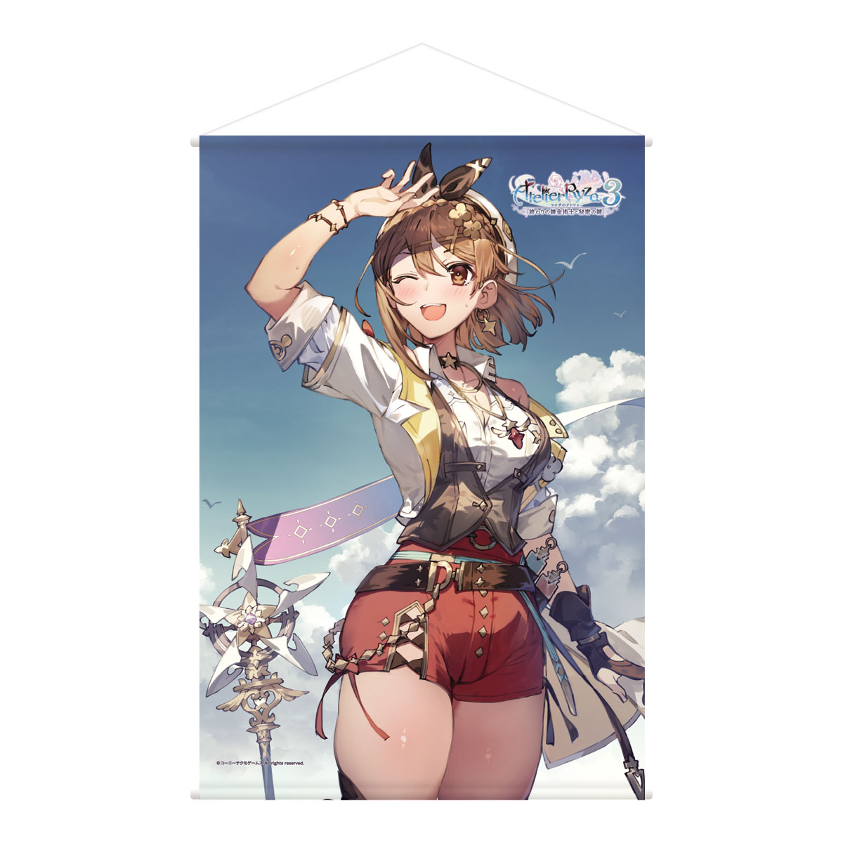 ライザのアトリエ３ B2ダブルスエードタペストリー 夏の終わり