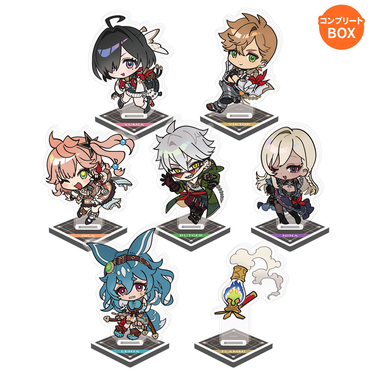 ユミアのアトリエ トレーディングミニキャラアクリルスタンド【全7種】 コンプリートBOX
