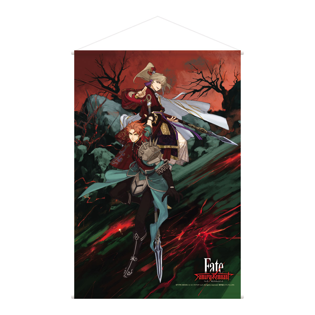 Fate/Samurai Remnant B2ダブルスエードタペストリー アーチャー＆趙雲