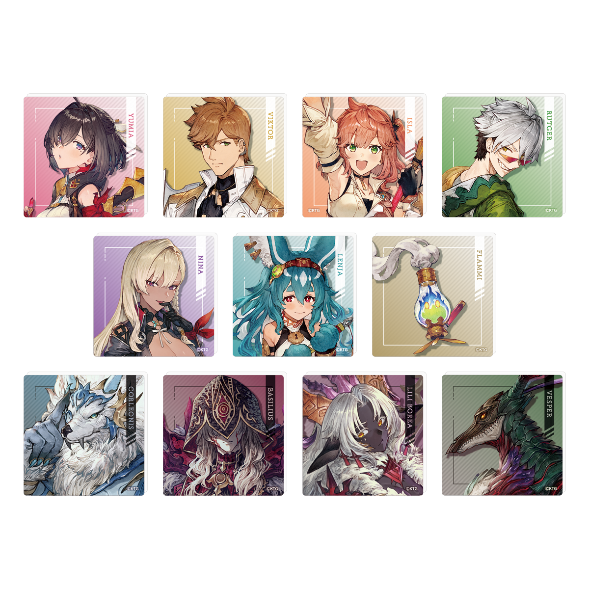 ユミアのアトリエ トレーディングアクリルマグネット【全11種】