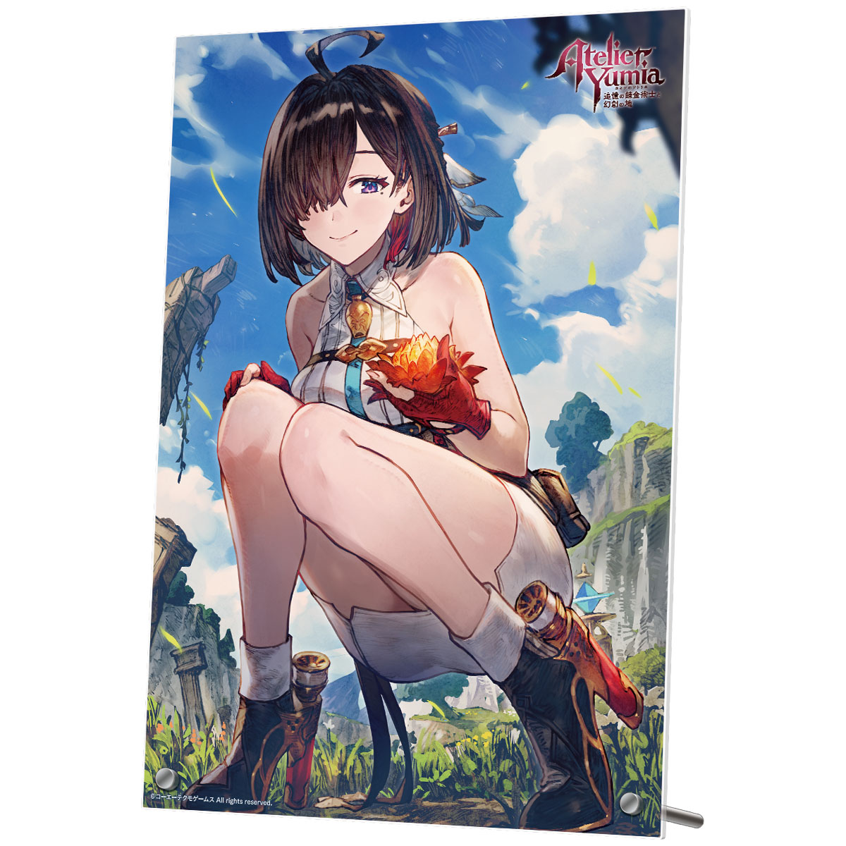 ユミアのアトリエ B5アクリルプレート 夏空のひまわり