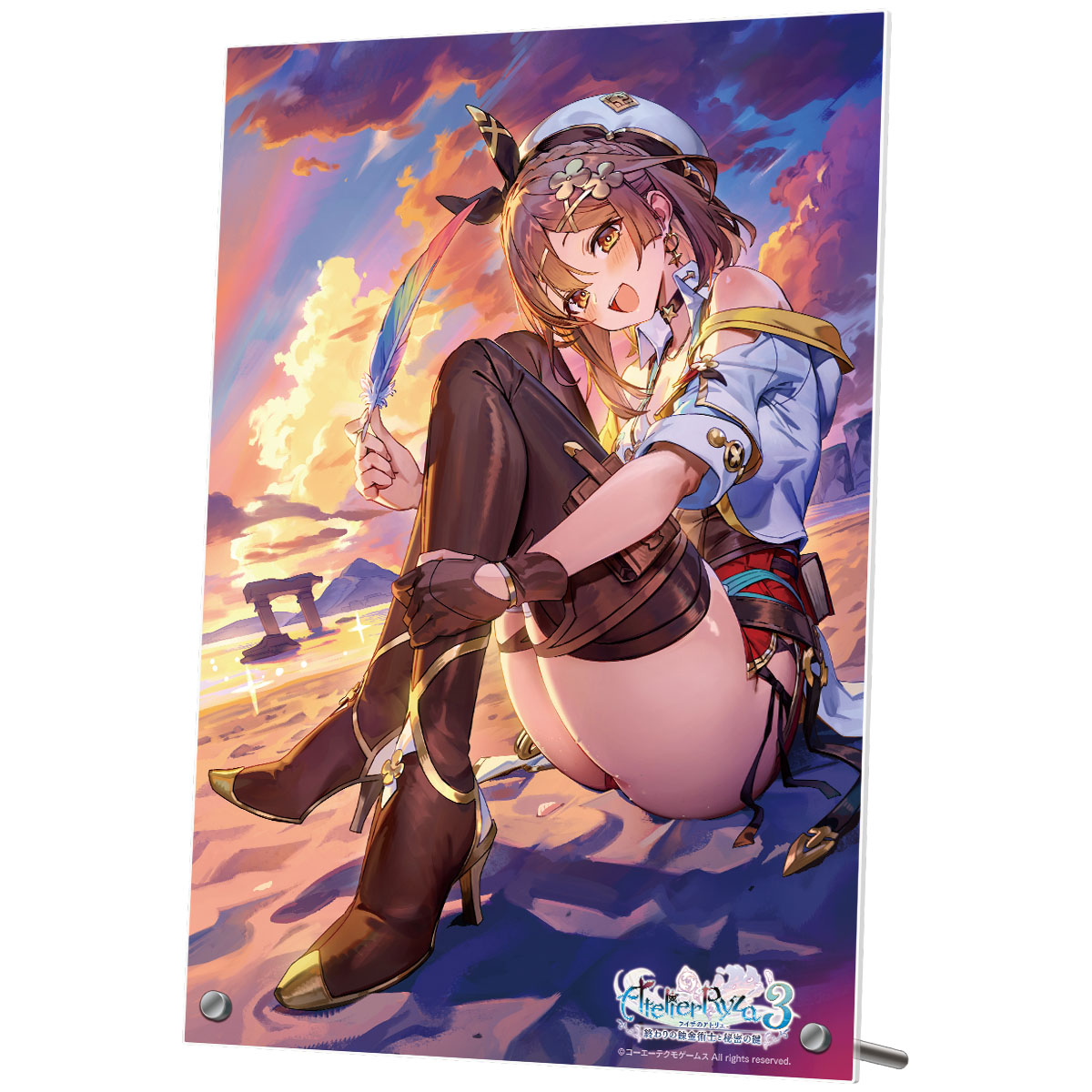 ライザのアトリエ３ B5アクリルプレート 夕浜の約束