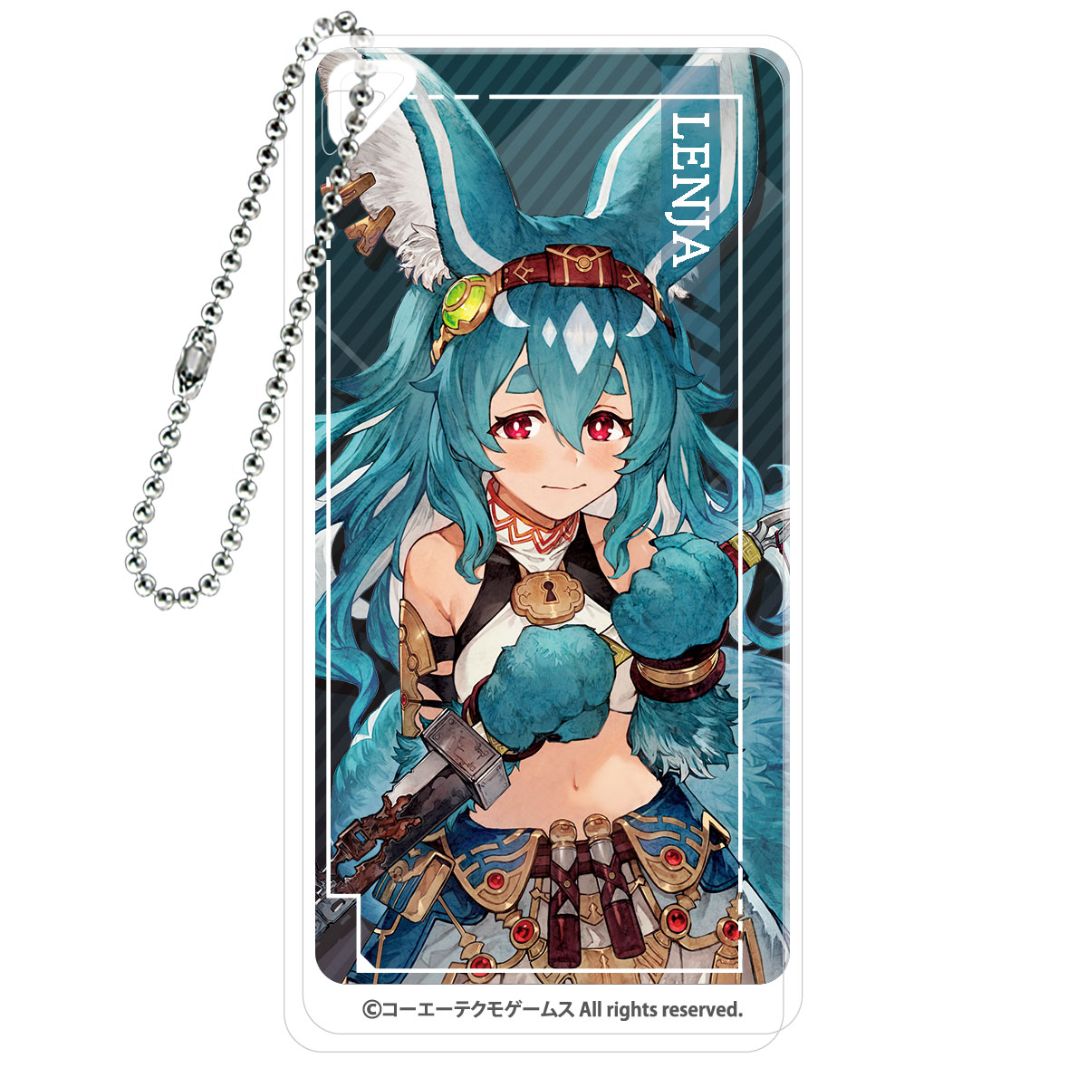 ユミアのアトリエ ドミノ風キーチェーン レイニャ