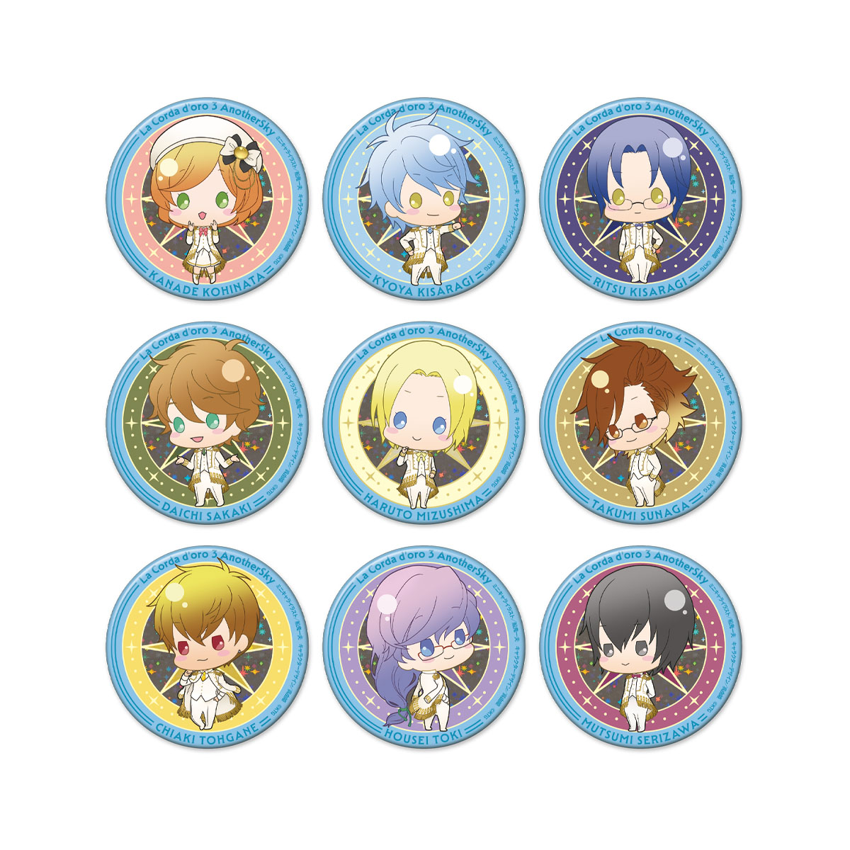金色のコルダ３ AnotherSky/金色のコルダ４ トレーディングホログラム缶バッジ -アニバーサリーパレード- Aグループ【全9種】