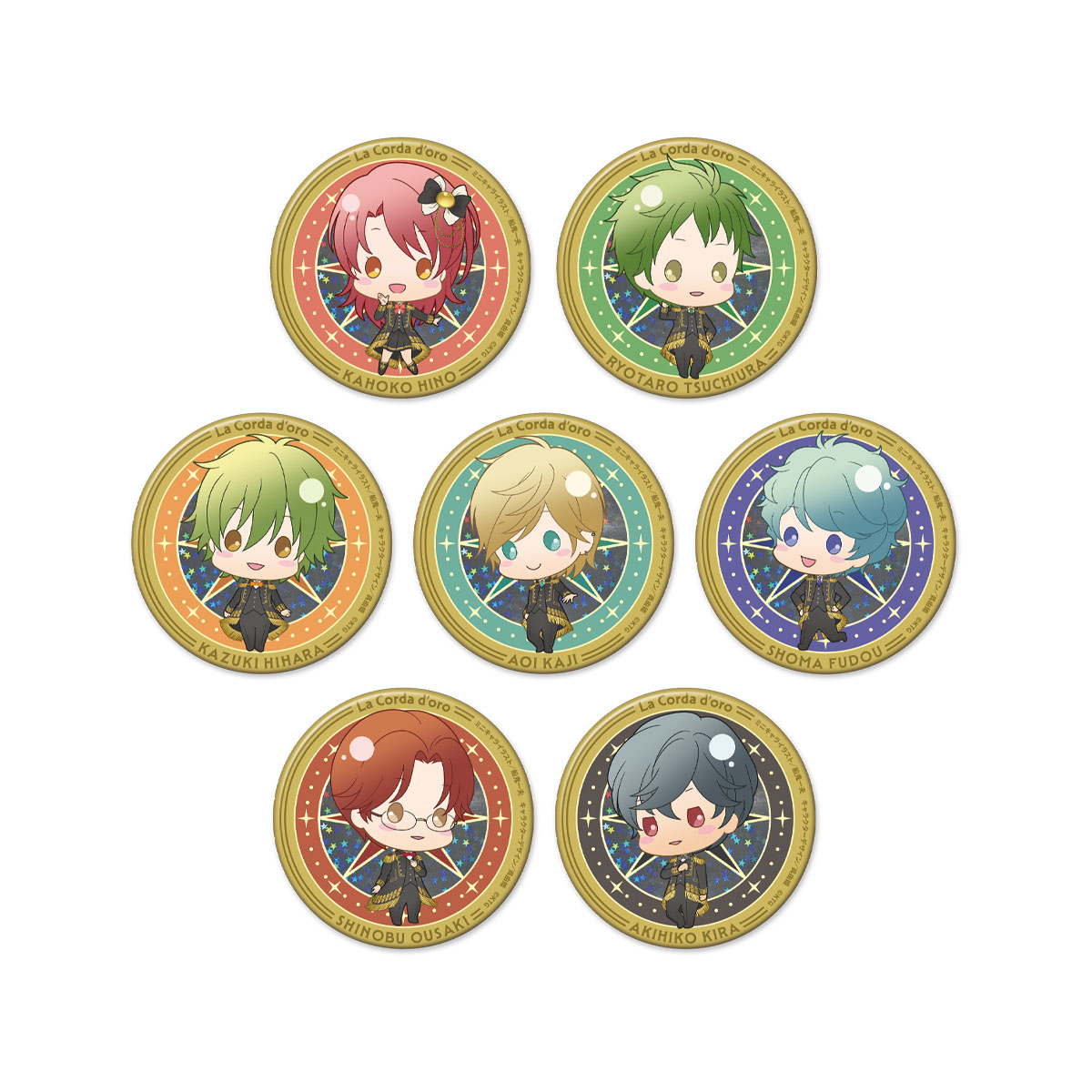 金色のコルダシリーズ トレーディングホログラム缶バッジ -アニバーサリーパレード- Aグループ【全7種】