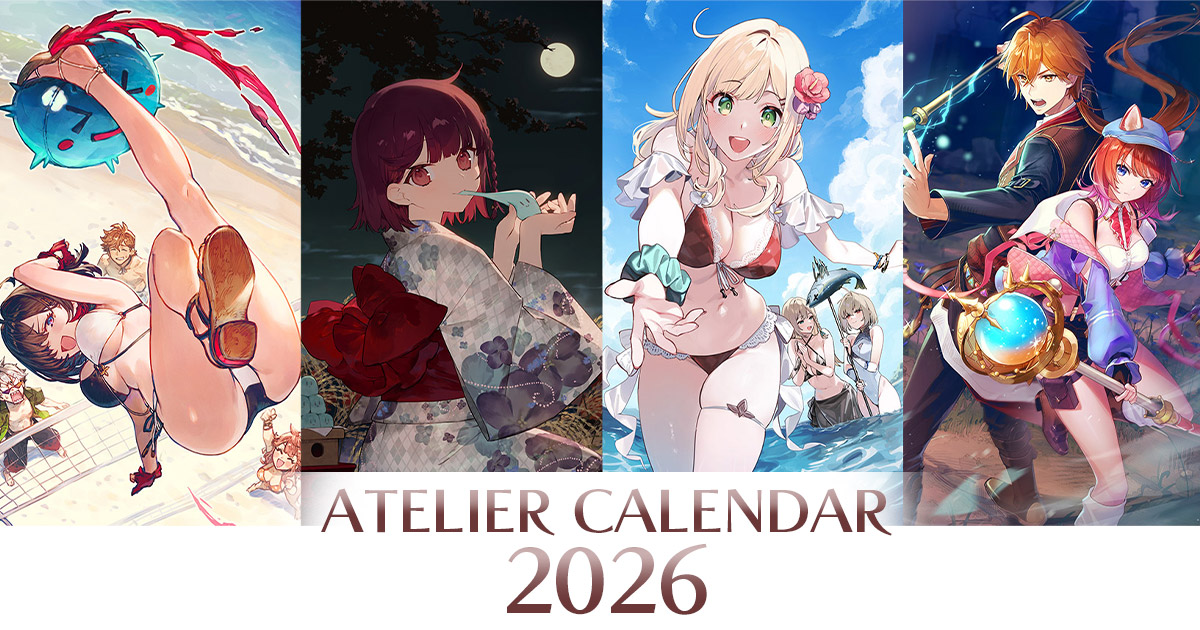 ライザのアトリエ　アクリルブロック　ガストカレンダー2024 ガストブランド オフィシャル年間カレンダー2024 / ガストショップ