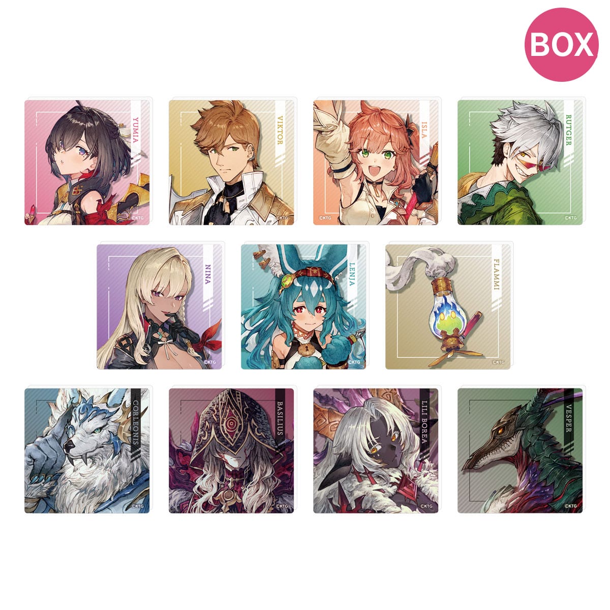 ユミアのアトリエ トレーディングアクリルマグネット【全11種】 11個入りBOX