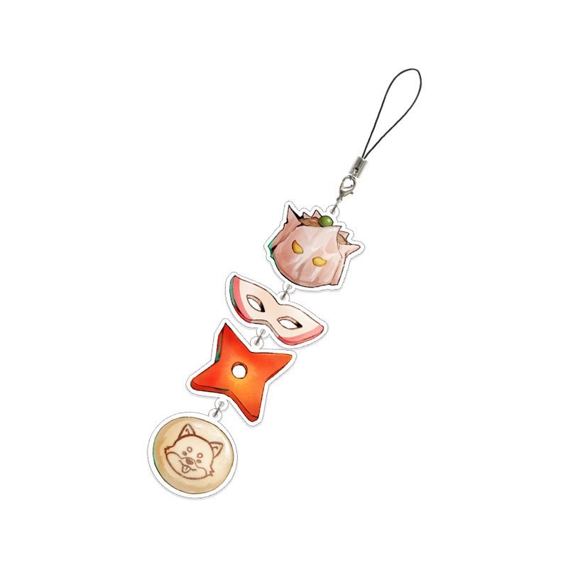 バディミッション BOND 4連アクリルストラップ 縁起串