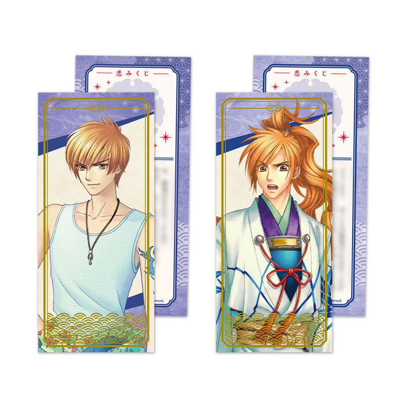 ネオロマンス フェスタ 遙か祭2026 ～二十五年の宴～くじ 恋みくじ風箔押しメッセージカードセット 森村天真・源九郎義経