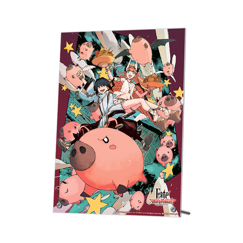 Fate/Samurai Remnant 渡れい氏描き下ろしイラスト 禁断なる狂宴(メタボ・ピグレッツ) B5アクリルプレート