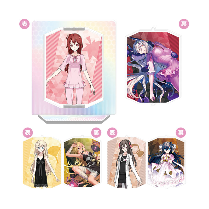 サージュ＆トライナリー祭り2025 回転アクリルスタンド つばめ＆神楽＆エリカ
