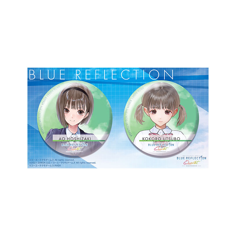 BLUE REFLECTIONシリーズ オンラインくじ2026 缶バッジ2個セット 愛央＆こころ