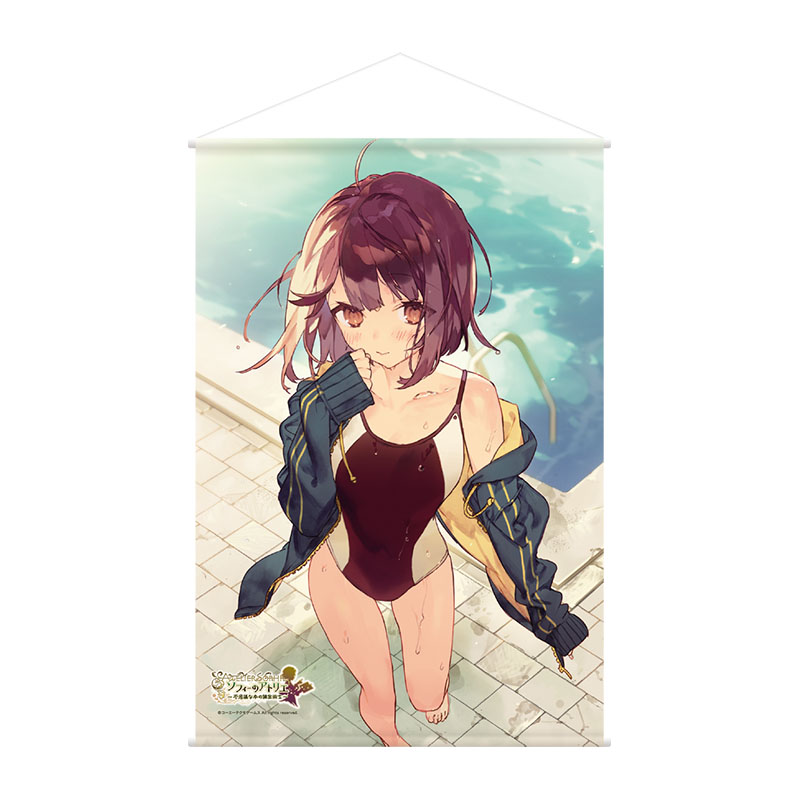 ソフィーのアトリエ 復刻B2ダブルスエードタペストリー 魅惑のプールサイド