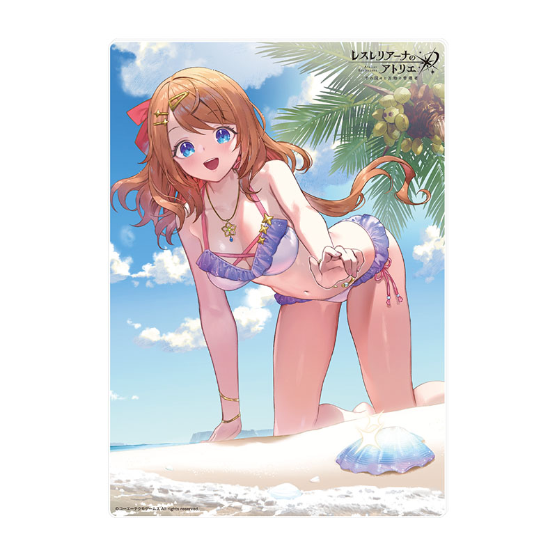 レスレリアーナのアトリエ B5アクリルプレート 砂浜でお宝探し