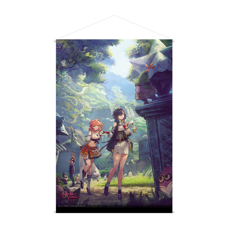 ユミアのアトリエ B2ダブルスエードタペストリー メインビジュアル ユミア＆アイラ＆ヴィクトル