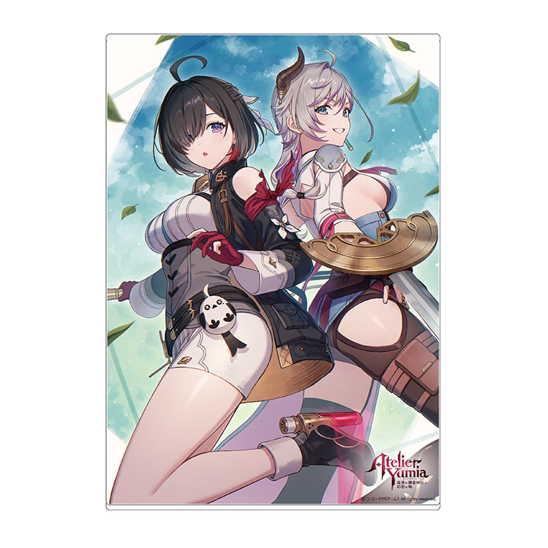 ユミアのアトリエ B5アクリルプレート 発売お祝いイラスト ヴァレリア＆ユミア